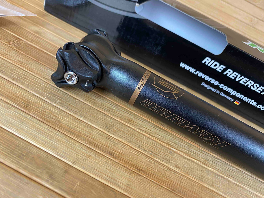 nico vink sattelstütze Reverse Nico Vink Ø30,9mm/350mm (Schwarz/Kupfer) Sattelstütze – RTF Bikeparts