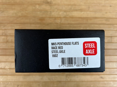 burgtec pedale mk5 Burgtec MK5 Penthouse Flat Pedals / Pedale red Steel Axle – RTF Bikeparts