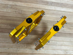 Burgtec MK5 Penthouse Flat Pedals / Pedale gold Steel Axle