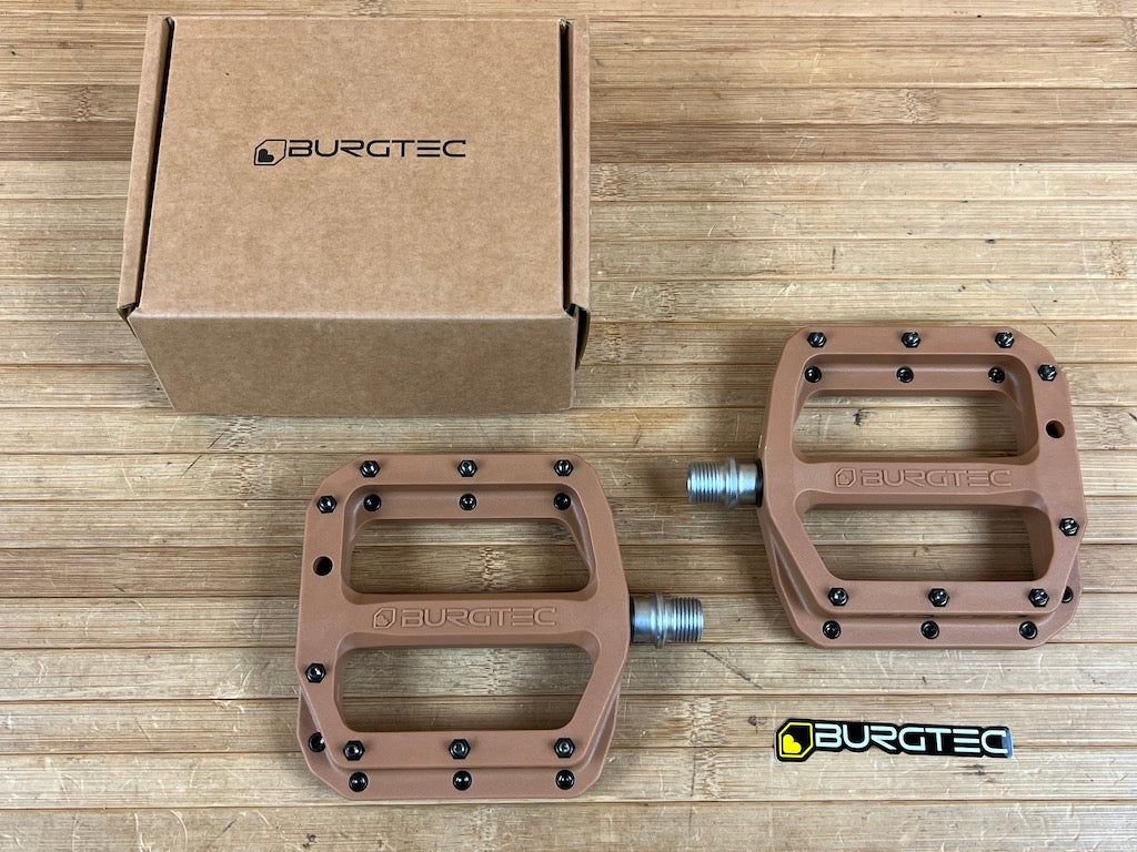 Burgtec MK4 Composite Flat Pedals / Pedale Kash Bronze – RTF Bikeparts