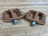 Burgtec MK4 Composite Flat Pedals / Pedale Kash Bronze