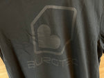 Burgtec Black on Black Logo Tee T-Shirt Gr. L schwarz