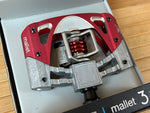 Crankbrothers Mallet 3 Klickpedale / Clickpedale rot