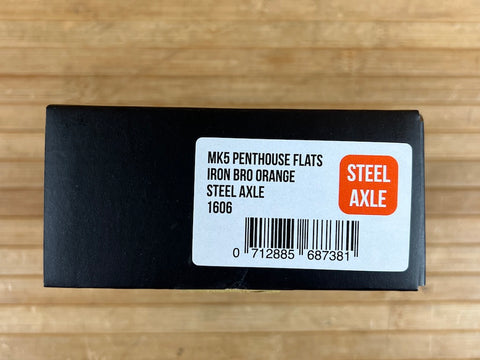 burgtec pedals orange Burgtec MK5 Penthouse Flat Pedals / Pedale orange Steel Axle – RTF Bikeparts