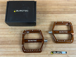 Burgtec MK5 Penthouse Flat Pedals / Pedale kash bronze Steel Axle