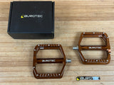 Burgtec MK5 Penthouse Flat Pedals / Pedale kash bronze Steel Axle