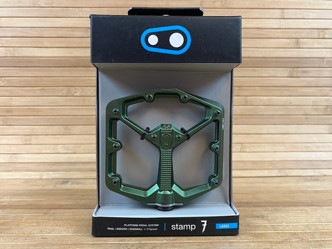 Crankbrothers Stamp 7 Large Pedale / Plattformpedale green Limited Edition