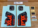 Fox Decal Kit 36 2021 F-S Orange Logo / Matte Black DJ 26"