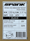 Spank 359 Vibrocore Vorderrad 29" schwarz BOOST 110x15 und 110x20 Laufrad