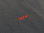 RTF Bikeparts Polo Shirt Anthrazit / rote Stickung Gr. XL