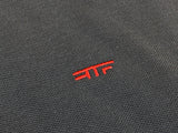 RTF Bikeparts Polo Shirt Anthrazit / rote Stickung Gr. L