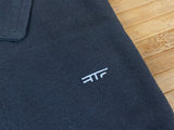 RTF Bikeparts Polo Shirt Anthrazit / silberne Stickung Gr. L