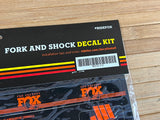 Fox Decal Kit orange Heritage Fork and Shock