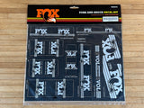 Fox Decal Kit silber Heritage Fork and Shock
