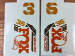Fox Decal Kit 36 2021 Rootbeer Root Beer F-S