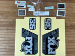 Fox Decal Kit 36 2021 P-SE Gray Logo / Matte Black