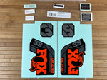 Fox Decal Kit 38 2021 F-S Orange Logo / Shiny Black
