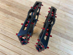 Reverse Components Black One Plattformpedale / Pedale schwarz/rot