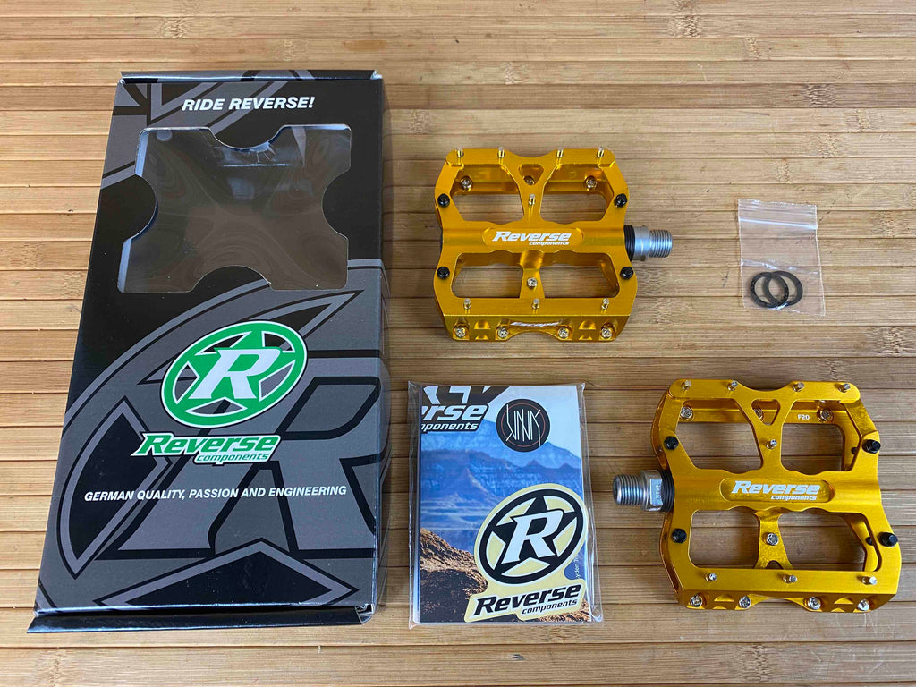 reverse components pedale Reverse Components Escape Plattformpedale / Pedale gold – RTF Bikeparts