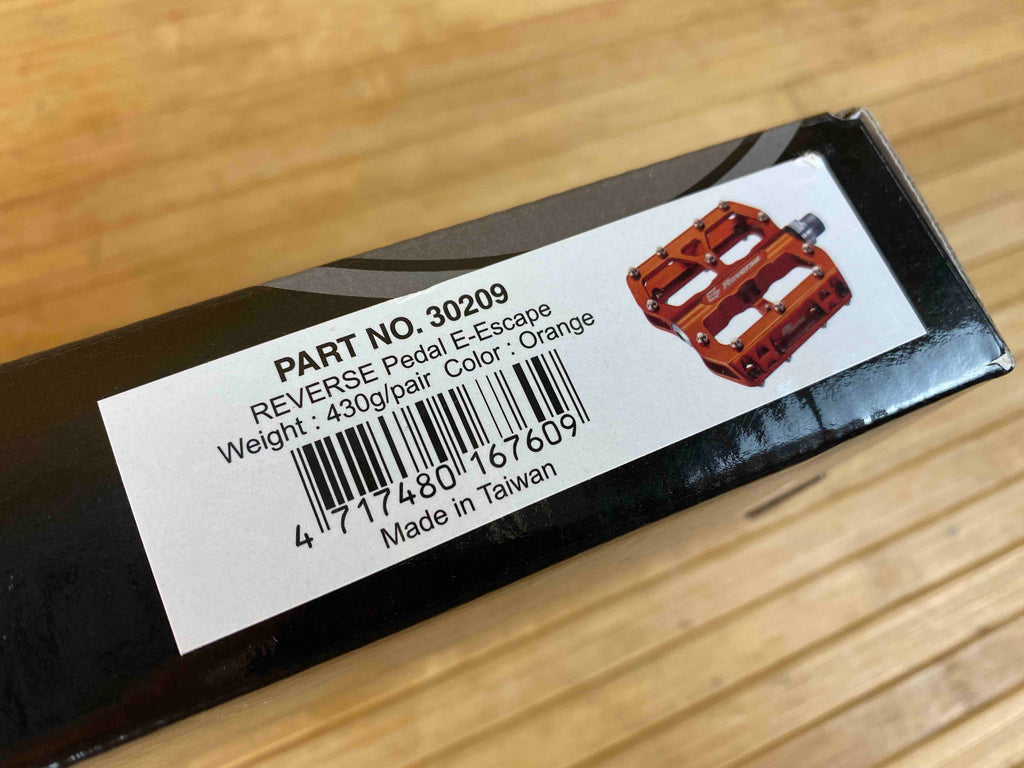 reverse escape pedale orange Reverse Components E-Escape Plattformpedale / Pedale orange – RTF Bikeparts