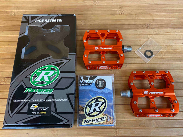 Reverse Components E-Escape Plattformpedale / Pedale orange – RTF Bikeparts