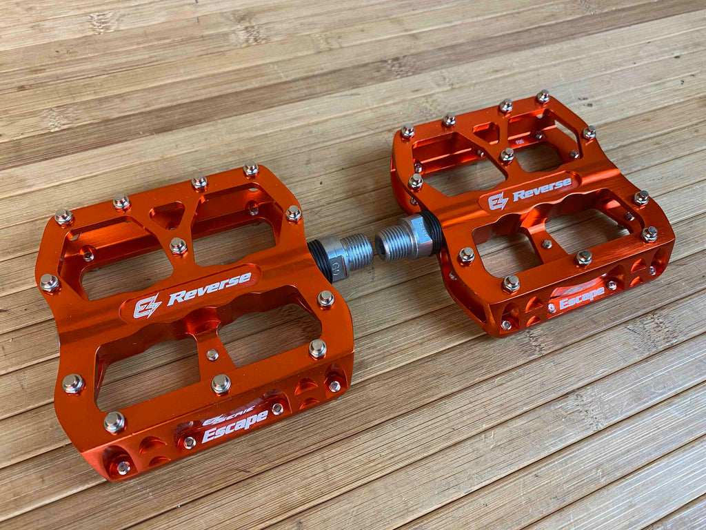 Reverse Components E-Escape Plattformpedale / Pedale orange – RTF Bikeparts