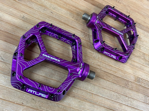 mtb pedale lila Race Face Atlas Purple / lila Plattformpedale / Pedale – RTF Bikeparts