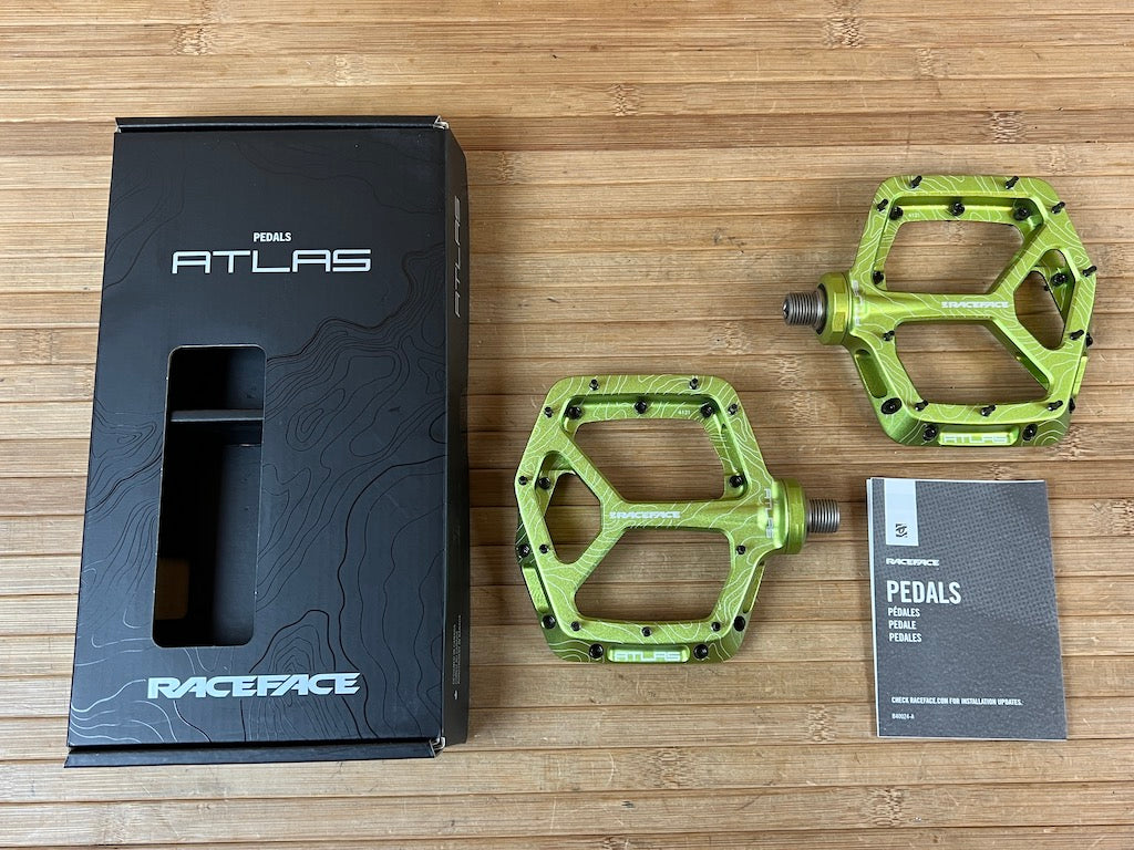 Race Face Atlas Green / grün Plattformpedale / Pedale – RTF Bikeparts