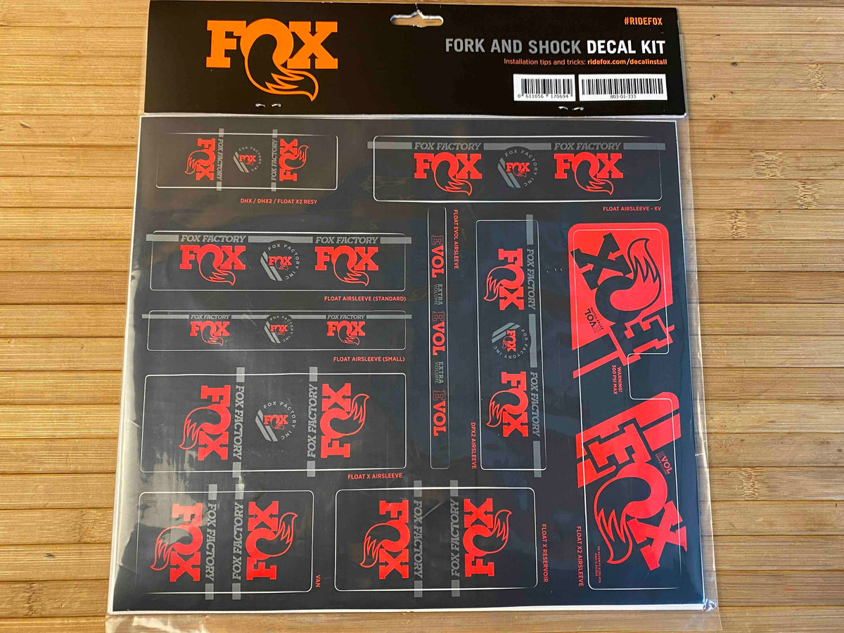 Fox Decal Kit ROT – RTF Bikeparts