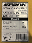 Spank Spoon 32 26" Hinterrad schwarz Singlespeed