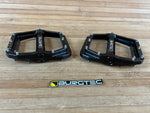 Burgtec MK5 Penthouse Flat Pedals / Pedale black Steel Axle